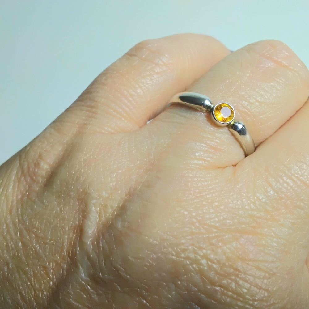 925 Silver Stackable Multi Stone Rings Sz 9-1/2 - image 4